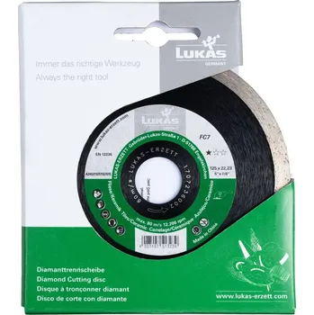 Řezný kotouč LUKAS-ERZETT A345212301107015 DiamantFC7 230x22,23x7 diamantový řezný kotouč 1 ks