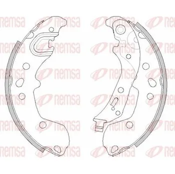 Brzdová čelist Brzdové pakny REMSA 4498.00