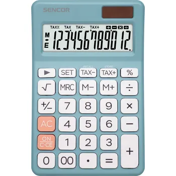 Kalkulačka Sencor SEC 381 TAX BLUE Stolní kalkulačka