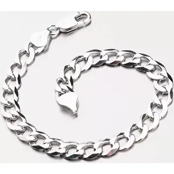 Náramek Pánský náramek stříbro 925 Pancer CHRS-08-180-FLAT délka 19 cm