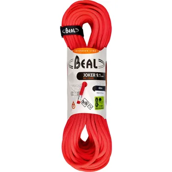 Lano Dynamické lano Beal Joker 9,1 mm 60 m Unicore Dry Cover - orange