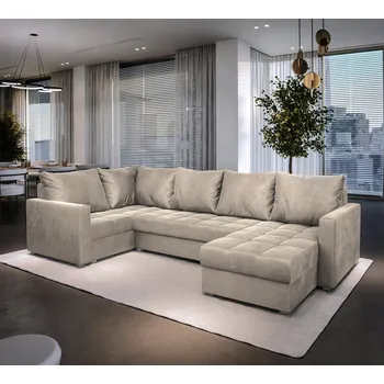 Sedací souprava Rozkládací sedací souprava LORA krémová