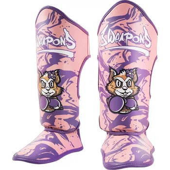 Chránič holeně pro bojový sport DĚTSKÉ chrániče holení a nártů 8 WEAPONS - Jenny - růžové Velikost: S/M