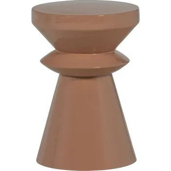 Toaletní stolek WOOOD Růžový kovový odkládací stolek Fedde 30 cm