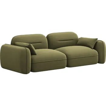 Pohovka Cosmopolitan Design Zelená sametová trojmístná pohovka Sydney 230 cm