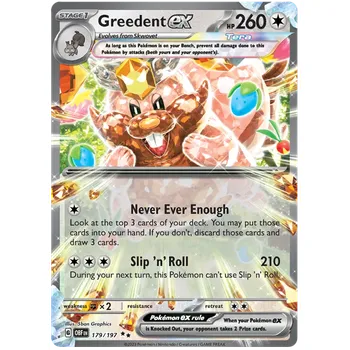Sběratelská karetní hra Pokémon TCG Greedent Ex 179/197
