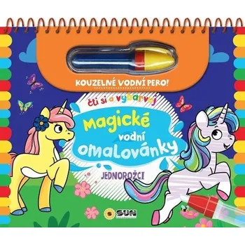 Pohádka Jednorožci - Čti a vybarvuj Magické vodní omalovánky