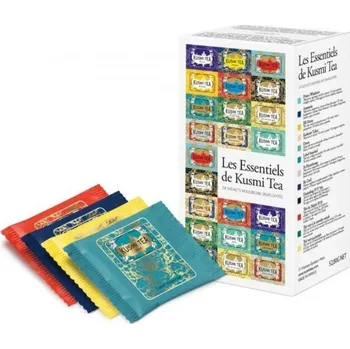 Čaj Sada čajů THE ESSENTIALS Kusmi Tea 24 mušelínových sáčků