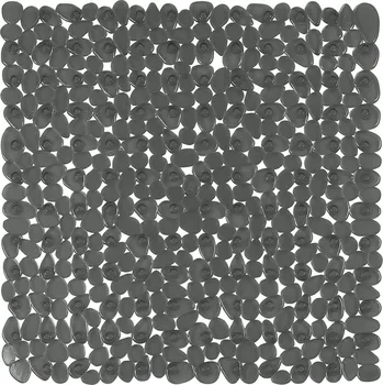 Protiskluzová podložka Spirella protiskluzová podložka do sprchy RIVERSTONE, tmavě šedá, PVC, 54 x 54 cm