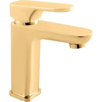 Vodovodní baterie Yukon Vodovodní baterie umyvadlová, bez výpusti, 17 cm, zlatá kartáčovaná YU128.0ZK