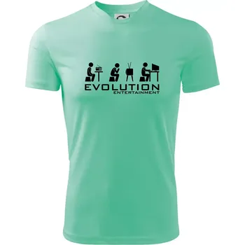 Pánské tričko Evoluce zábavy - Pánské triko Fantasy sportovní (dresovina) - XL ( Mátová )