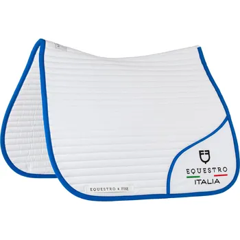 EQUESTRO Dečka podsedlová X Fise Equestro, drezurní, white/azzurro savoia PONY