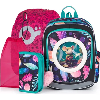 Školní batoh Velký set do školy Topgal ENDY, lesní zvířatka