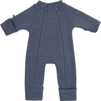 Kojenecký overall Smallstuff dětský vlněný merino overal denim melange 0900-38 Velikost: 56/62 MERINO VLNA, NEŽMOLKUJE
