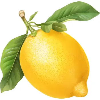 Samolepící dekorace UV samolepka citron 9x8 cm (UV samolepka se zeleninou a ovocem)