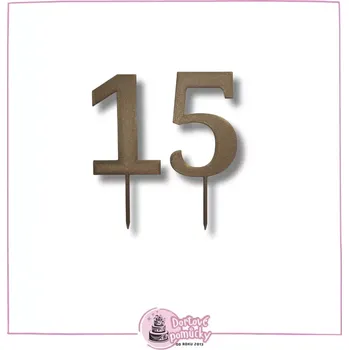 Číslice 3D nová - dortový zápich - Modrá / 3