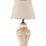 Stolní lampa RAMZES 1xE27/40W/230V krémová/zlatá