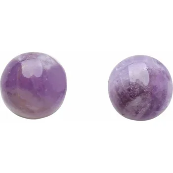 Náušnice Ametyst náušnice pecky kulaté cca 1,2 cm