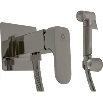 Yukon Vodovodní baterie bidetová vestavěná, kovová sprška, metal grey kartáčovaná YU147/1MGK