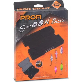 Pouzdro na rybářské vybavení Iron Trout krabička Profi Spoon Box 22,7×17,8×2,1cm