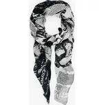 Dámský šátek DESIGUAL 25WAWA12 2000 FOU NEWSPAPER 2000 BLACK velikost U