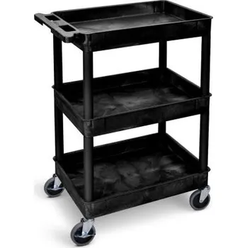 Vozík 3 úrovně Ne PE 610 x 460 x 1000mm nosnost 150kg RS PRO