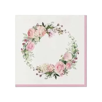 Papírový ubrousek Ubrousky PAW AIRLAID 40x40 cm DELICATE ROSES [50 ks],rychlé dodání