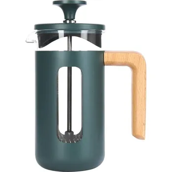 French press La Cafetière Pisa French Press z nerezové oceli, zelená, pro 3 šálky