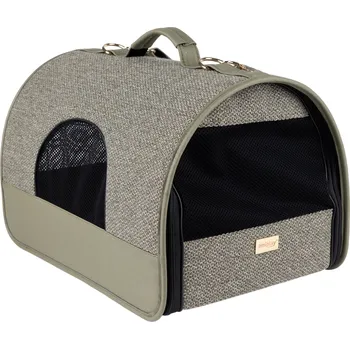 Taška pro psa a kočku Přenosná cestovní taška pro psy do auta MILLY zelená velikost M, L Rozměr: L - 45x29x28 cm