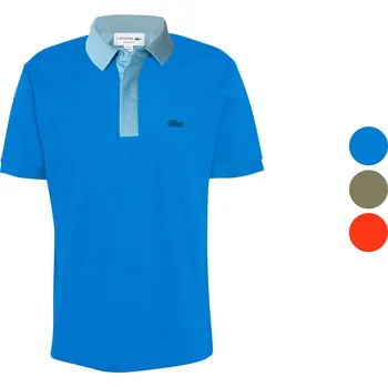 Pánské tričko LACOSTE Pánské polotriko Oranžová M