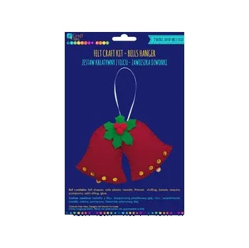 Set školních potřeb Zestaw kreatywny z filcu zawieszka dzwonki % BPZ