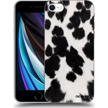 Pouzdro na mobilní telefon Picasee silikonový průhledný obal pro Apple iPhone SE 2020 - Black Moo