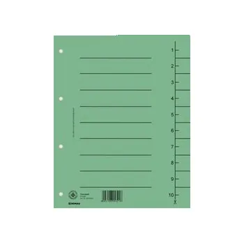 Archivační box Rozřazovač kartonový A4 zelený