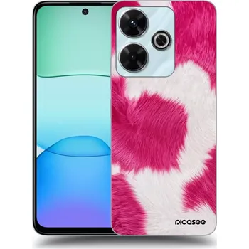 Pouzdro na mobilní telefon Picasee silikonový průhledný obal pro Xiaomi Redmi 13 4G - Pink Moo