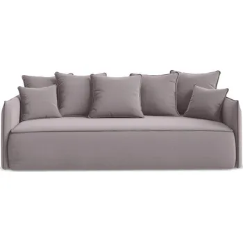 Pohovka Sametová rozkládací/s úložným prostorem pohovka v levandulové barvě 225 cm Hula – Makamii ID_1807120