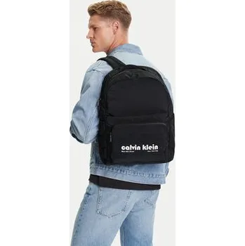 Městský batoh Batoh Calvin Klein Jeans Ckj Graphic Ck Multi Funct Backp LV04G3162G Černá OS