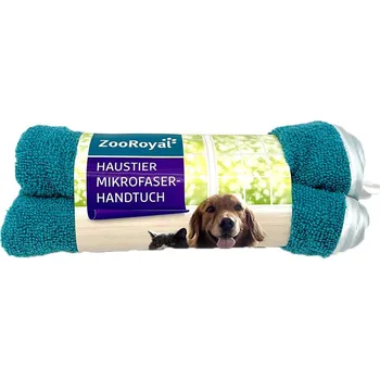 Kosmetika pro psa ZooRoyal Mikrovláknový ručník petrol 100x70cm
