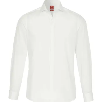 Pánská košile Společenská nežehlivá košile Pure Slim Fit smetanová velikost: 39/40, délka rukávu: dlouhý rukáv