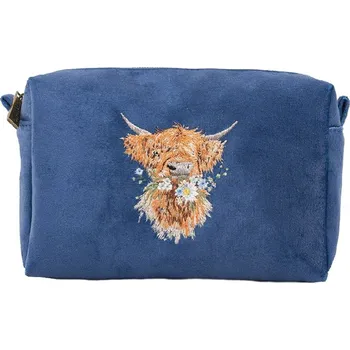 Wrendale Designs Vyšívaná kosmetická taštička Wrendale Designs "Daisy Coo" - Kráva
