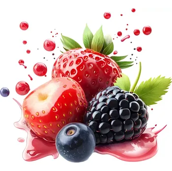 Samolepící dekorace UV samolepka mix letní ovoce 8x7 cm (UV samolepka se zeleninou a ovocem)