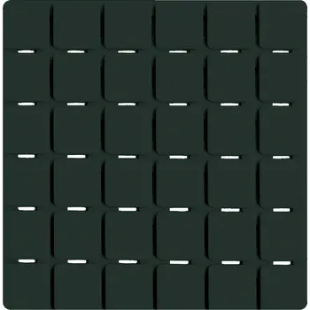 Protiskluzová podložka MSV sada 5 ks protiskluzových podložek QUADRO, tmavě zelená, SBS kaučuk, 13 x 13 cm