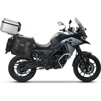 Zavazadlo na motocykl SHAD Kompletní sada sedlových brašen TERRA TR40 adventure a hliníkového kufru SHAD TERRA 48L včetně montážní sady SHAD Voge 650DS/650DSX
