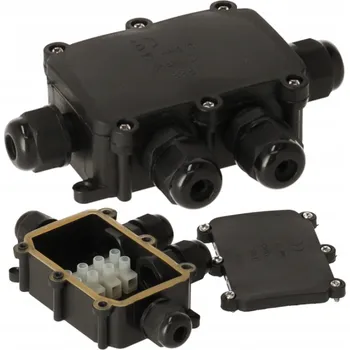 Elektroinstalační krabice Berge Elektrická krabice s vývodkami 4x IP68