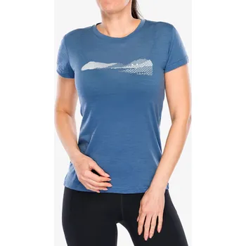 Dámské tričko Merino triko dámské Sensor Merino Air Hills SS Tee - riviera blue
