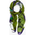 Dámský šátek DESIGUAL 25WAWA02 4000 FOU FLOWERS LACROIX 4000 GREEN velikost U