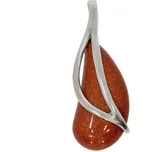 Zlatnictví Helios Stříbrný přívěsek Avanturín