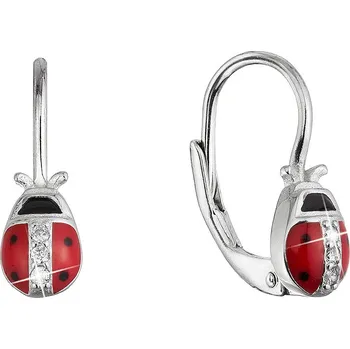 Náušnice Evolution Group s.r.o. Stříbrné náušnice berušky 11534.1