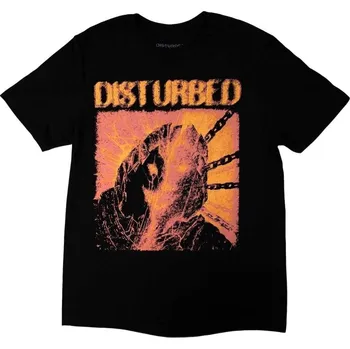 Pánské tričko Disturbed European Tour 23 Split Face Black L Tričko