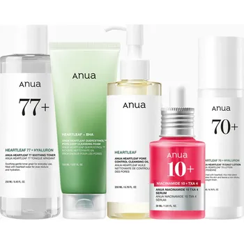 Kosmetická sada ANUA – Glass Skin Full Routine Set - Sada pro rozjasněnou pleť