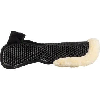 ACAVALLO Dečka gelová Withers Free Hexagonal Soft Micropile & Back Eco-Wool Edge Acavallo, černá jedna velikost, Provedení: s černým beránkem